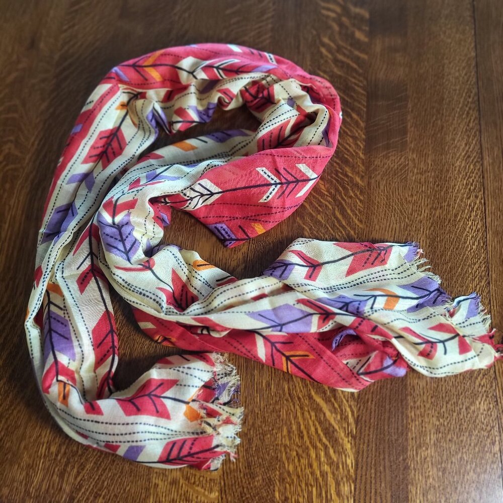 Pistil Celeste Poppy Rectangular Scarf/ Wrap / Shawl
